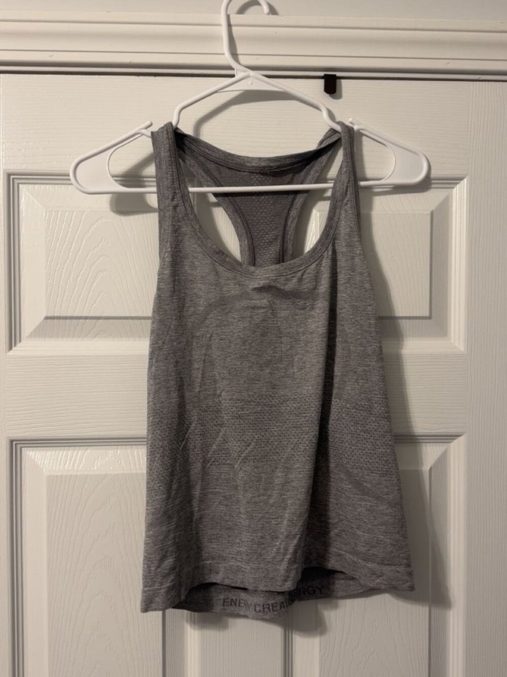 Lululemon Gray Racerback Workout Tank Top Size 10